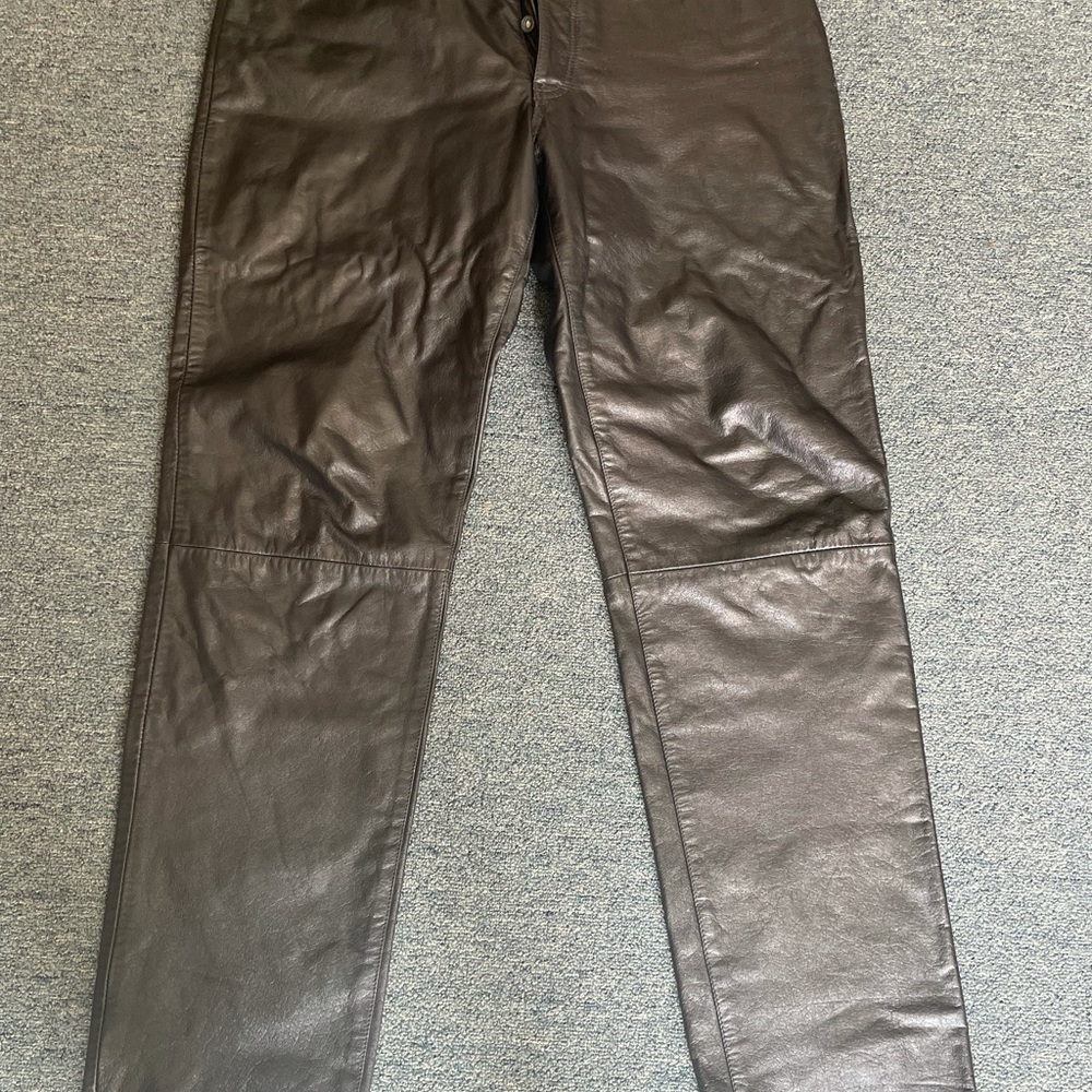 DKNY men’s leather pants